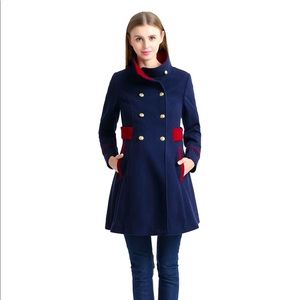 Kimi and Kai Pan Military Maternity Peacoat